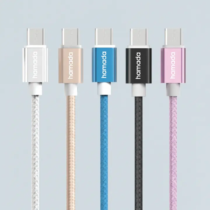 WJT 메탈 고속 충전 케이블, USB-C, 랜덤, 2m, 5개