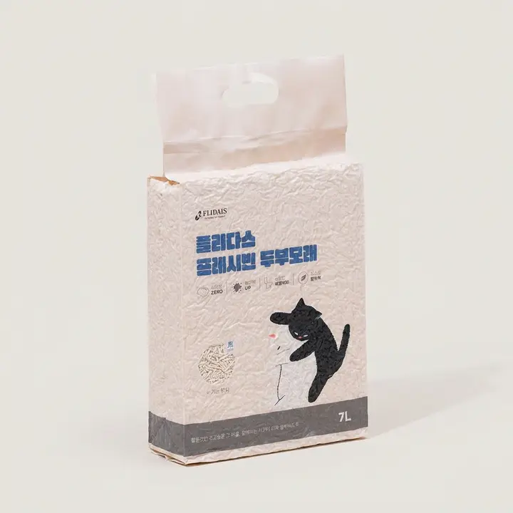 플리다스 고양이 두부모래, 오리지널, 7L, 3개, 1개