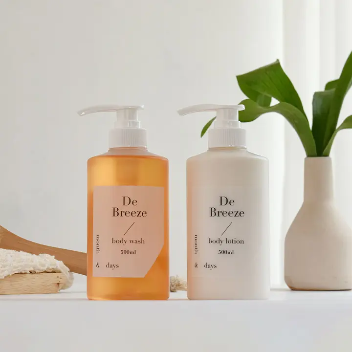 먼스앤데이즈 디브리즈 바디패키지, 바디워시, 500ml, 1개+ 바디로션, 500ml 1개, 1세트