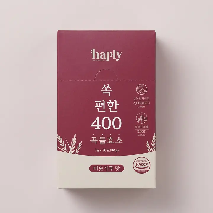 해플리 쏙 편한 400만 곡물효소, 30포, 1박스