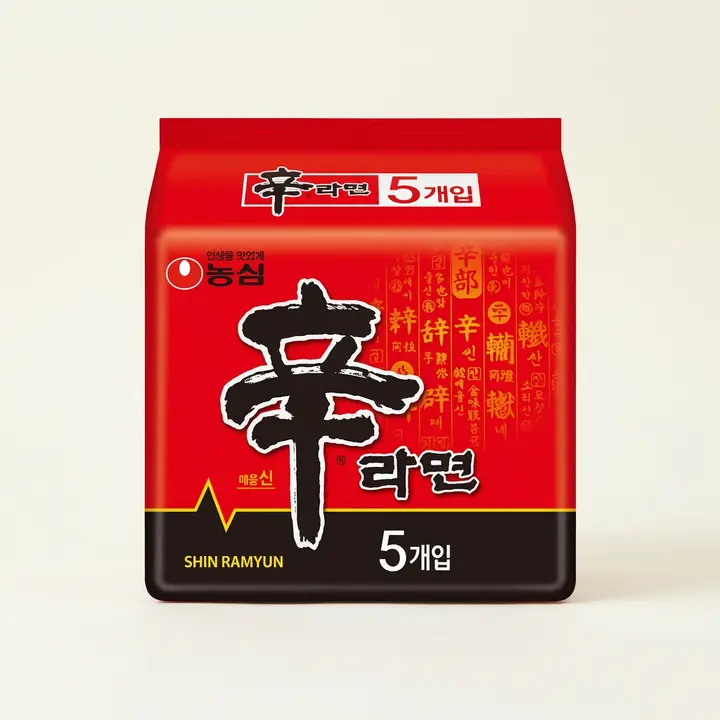 농심 신라면, 120g, 5개입, 1개
