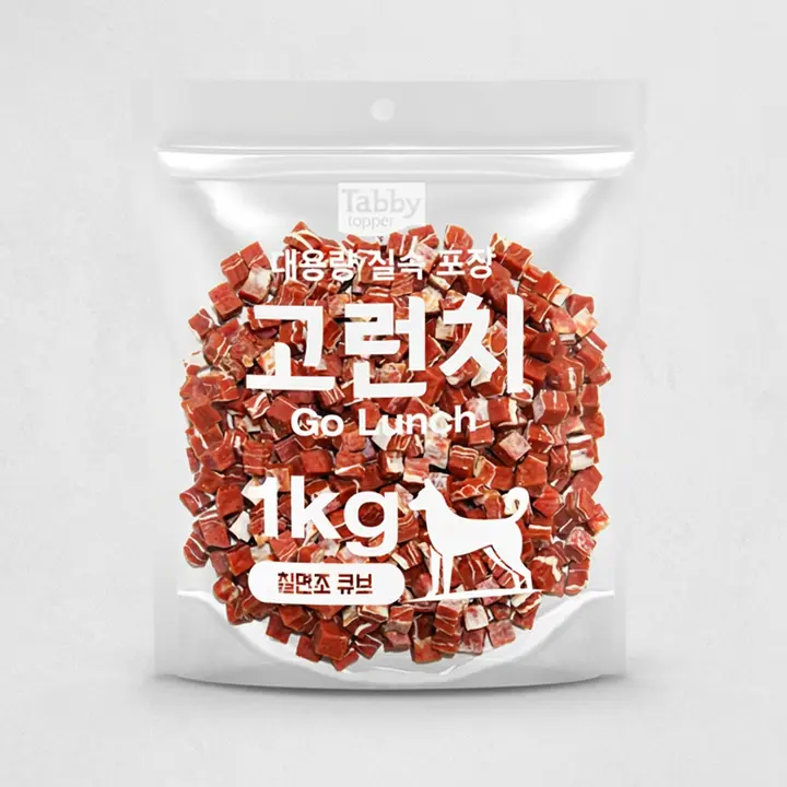 테비 고런치 칠면조 큐브, 1kg, 1개