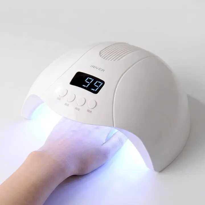 아이리버 올인원 99초 저열 모드 스마트센서 고출력 UV LED 듀얼 젤네일 램프, IYL-200, 화이트, 1개