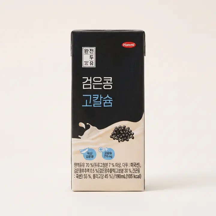 한미사이언스 완전두유 검은콩 고칼슘, 190ml, 24개