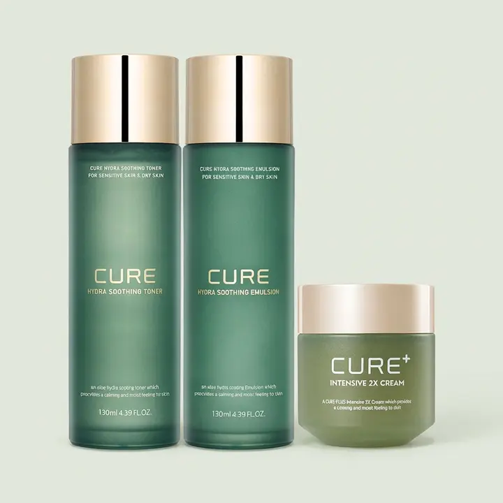 김정문알로에 수딩 기초 3종, 토너 130ml 1개 + 에멀전 130ml 1개 + 2X 크림 50g 1개, 1세트