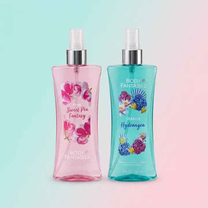 바디판타지 바디미스트, 씨사이드 하이드렌지아 94ml 1개 + 아일랜드 패션플라워 94ml 1개 + 러브 스트럭 94ml 1개 + 피치 애프리콧 판타지 94ml 1개, 4개