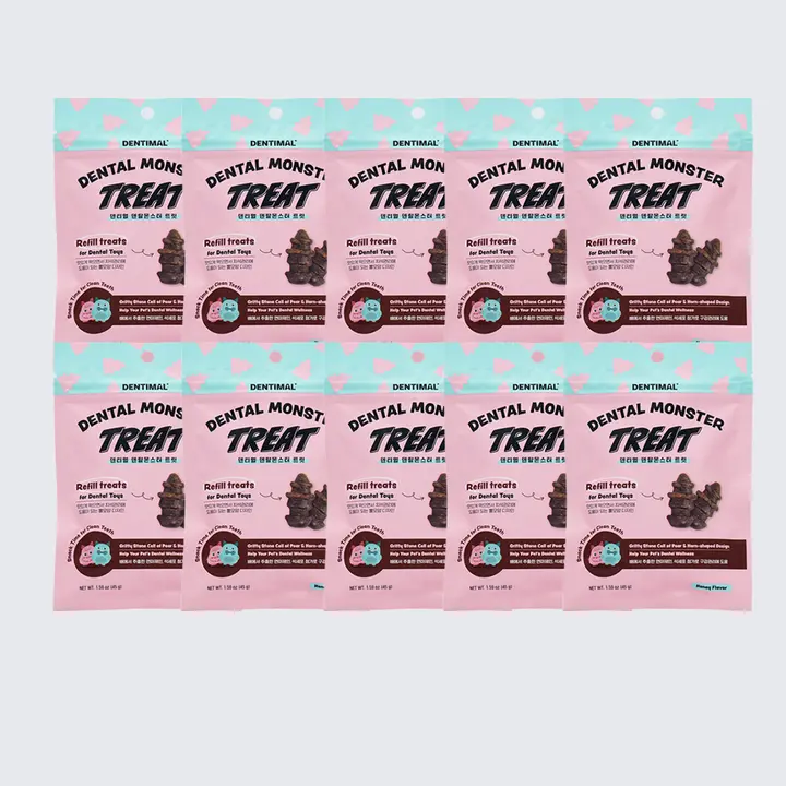 덴티멀 덴탈몬스터 트릿, 고구마, 꿀향, 45g, 10개