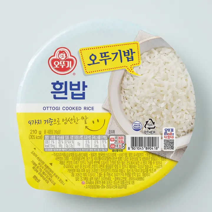 오뚜기 오뚜기밥, 210g, 36개
