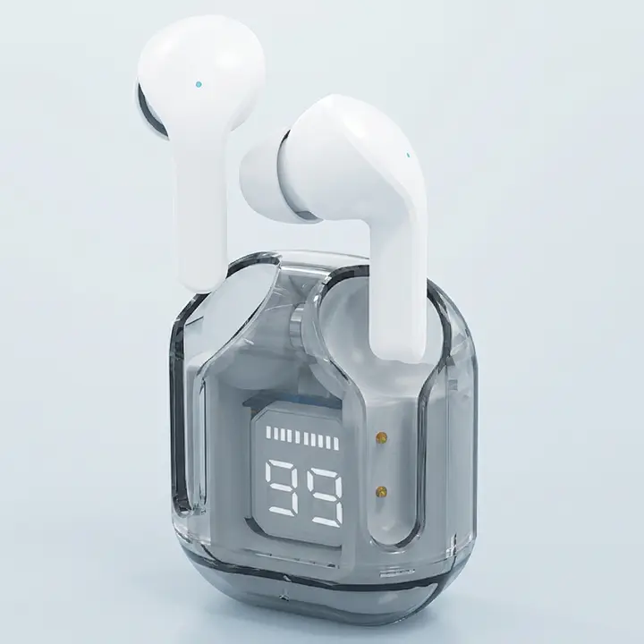 에어투이어 투명 블루투스 이어폰 GSTW-CL-11-IZ, 화이트, 1개