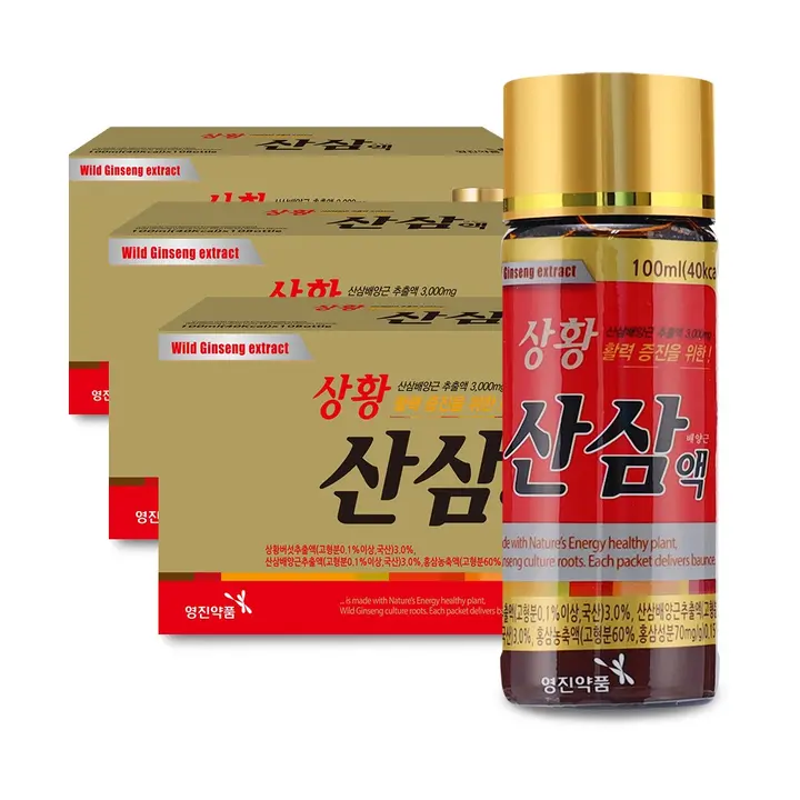 영진약품 상황 산삼배양근액, 100ml, 30개
