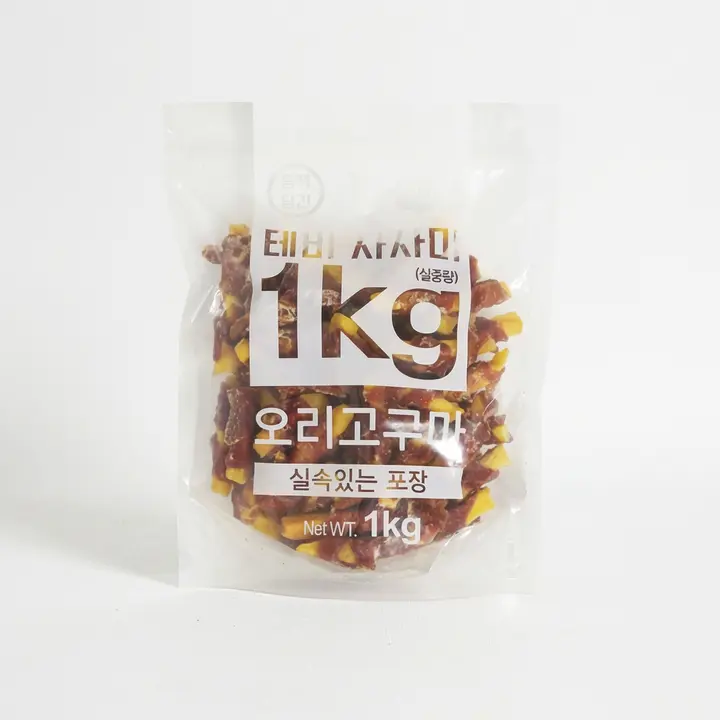 테비 강아지간식, 테비 오리고구마, 1kg, 1개