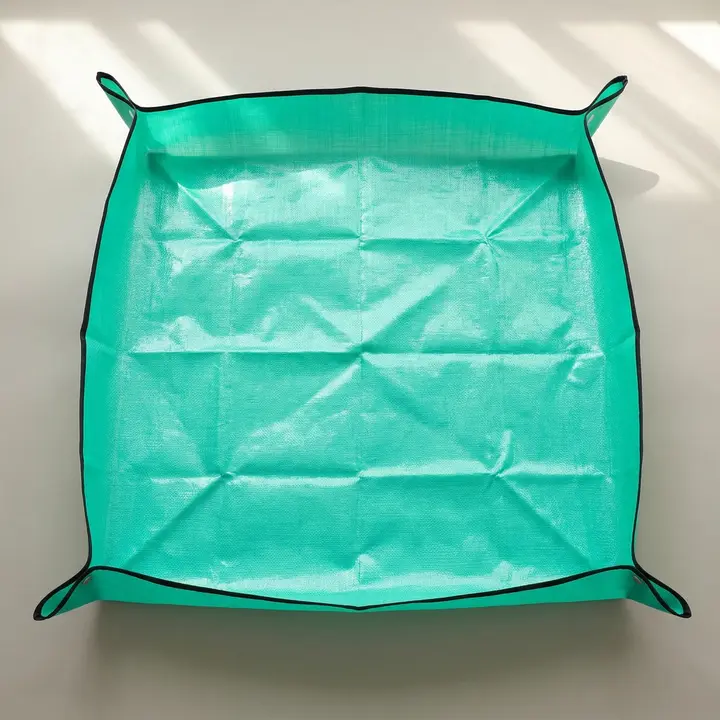 홈가드닝 넓은 대형 사각 방수 원예 매트, 그린, 100x100cm, 1개