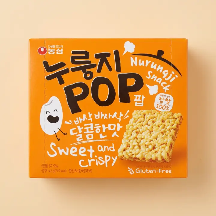 농심 누룽지팝, 142g, 4개