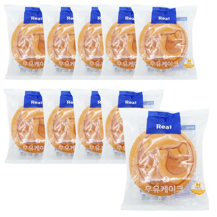 Real 우유케이크, 90g, 10개