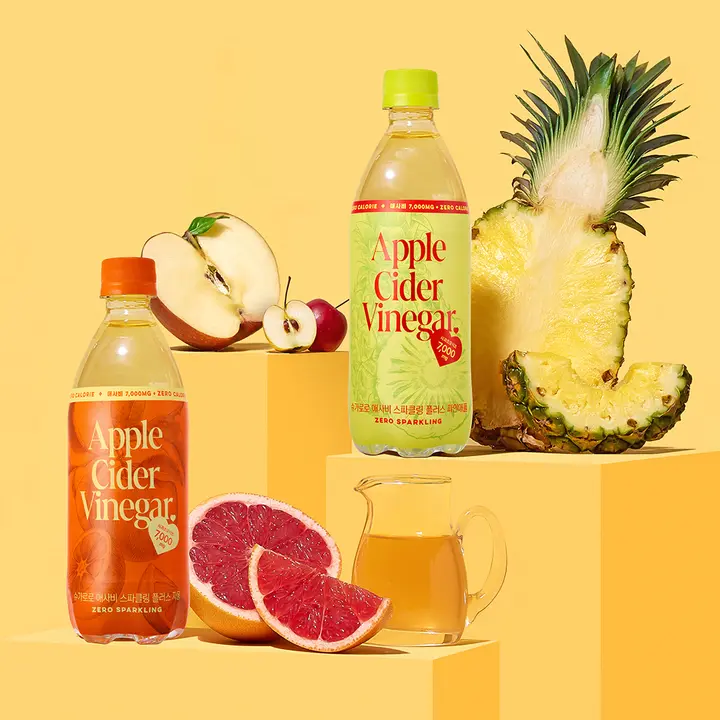 슈가로로 애사비 스파클링 플러스 파인애플 + 자몽, 500ml, 1세트