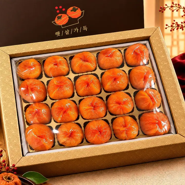 꿀팜즈 곶감 반건시 선물세트, 보자기 포함, 32g, 20구, 1개
