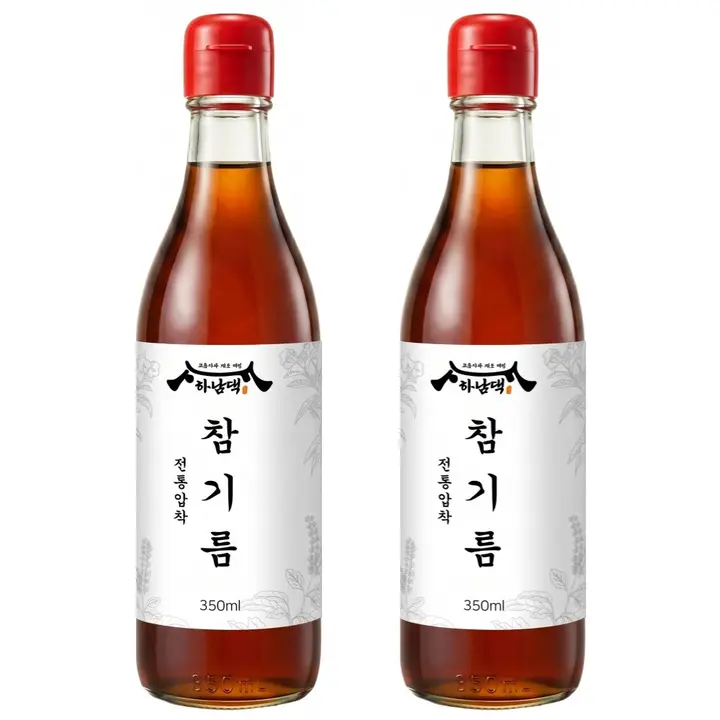 하남댁 전통 참기름, 350ml, 2병