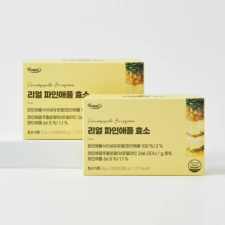 퍼니트 80만 역가수치 파인애플 브로멜라인 효소, 3g, 100포, 2박스