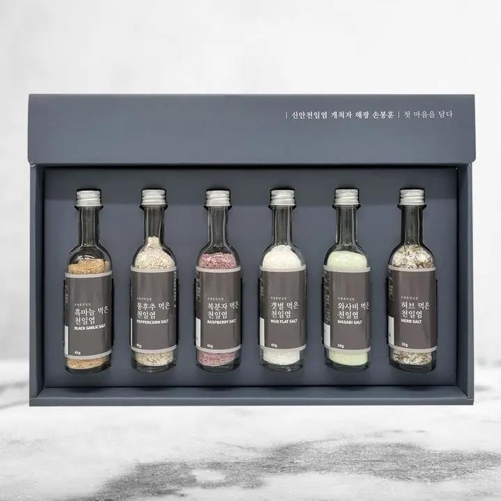 손봉훈 천일염 솔트 시즈닝 6종 선물세트, 300g, 1000개