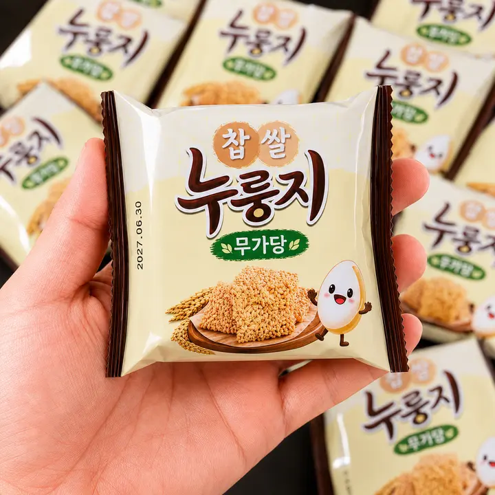 찹쌀 누룽지 과자, 담백한 맛, 24g, 36봉