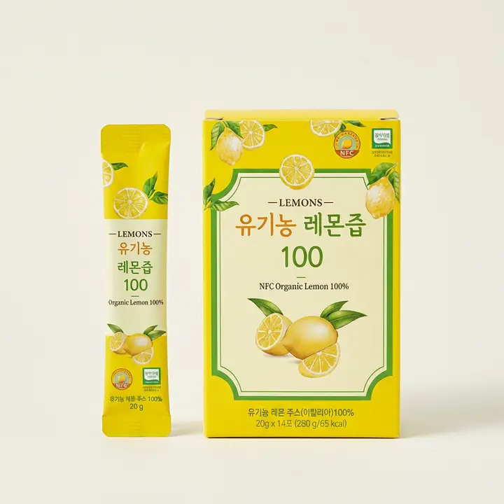 올바른 유기농 레몬즙 착즙 100, 20g, 14포, 6박스
