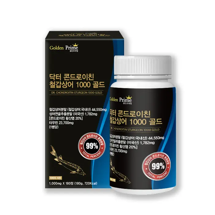 골든프라임 닥터 콘드로이친 국내산 철갑상어 1000 골드, 1000mg, 180정, 1박스