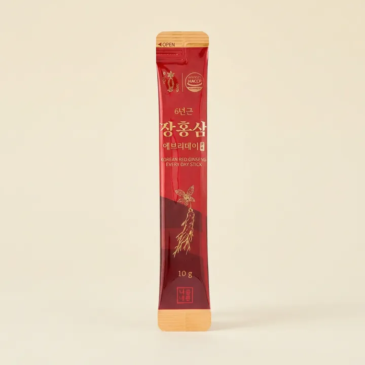 6년근 장홍삼 에브리데이 스틱, 실속형, 10g, 110포, 1팩