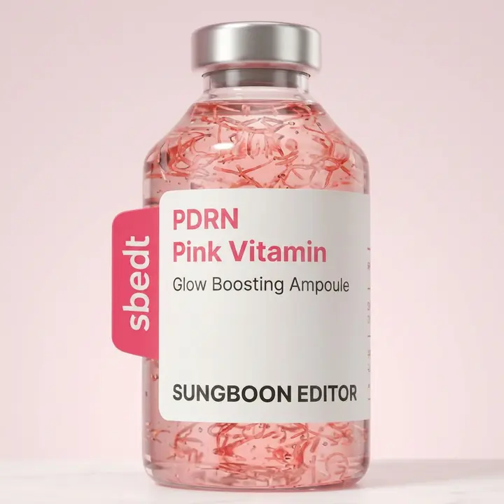 성분에디터 PDRN 핑크 비타민 글로우 부스팅 앰플, 핑크, 40ml, 1개