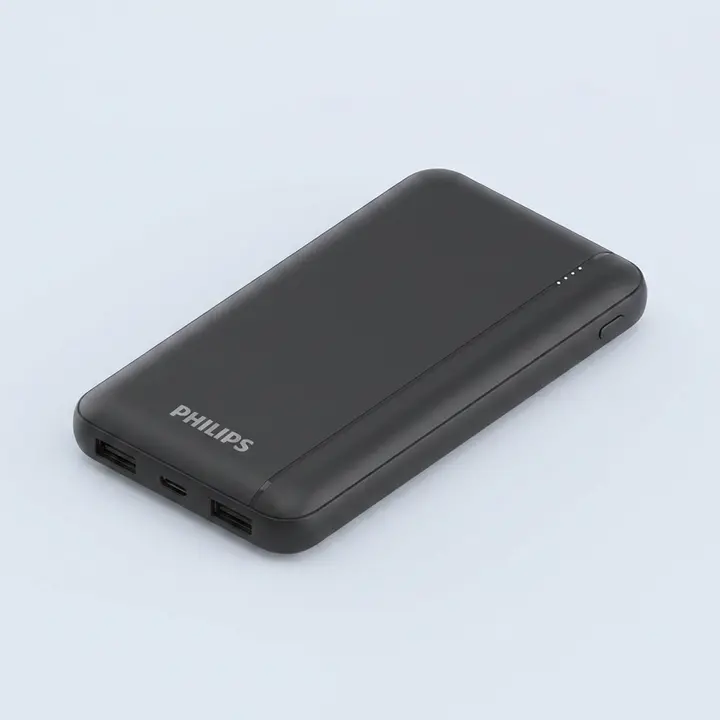필립스 슬림 보조배터리, DLP1812PB, 10000mAh, PD 20W, 블랙, 1개