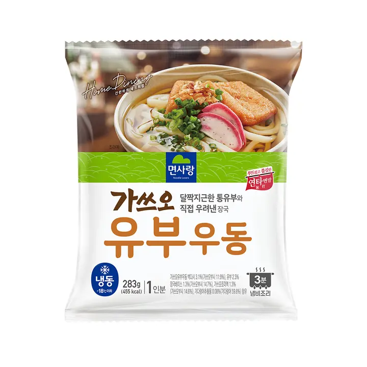 면사랑 가쓰오유부우동, 283g, 6개