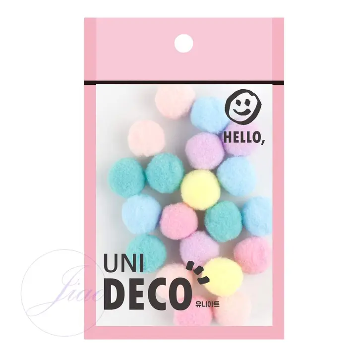 유니아트 솜사탕 퐁퐁 파스텔, 기본, 20mm, 1000개