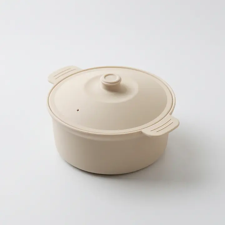 칼로쿡 다용도 실리콘 찜기, 원형, 샌드크림, 600ml, 1개