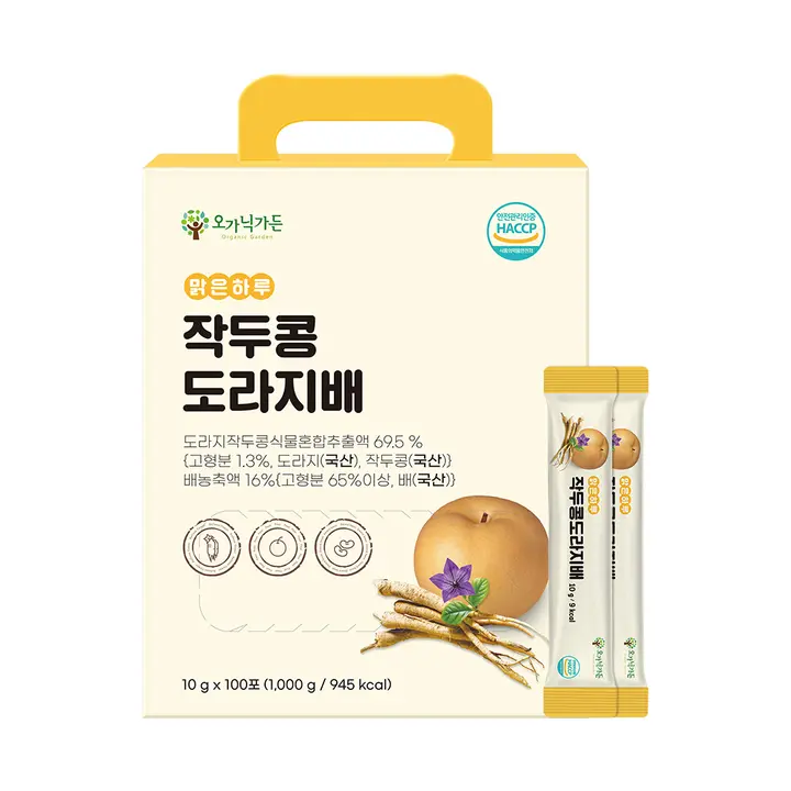 오가닉가든 맑은하루 작두콩도라지배 스틱,100포