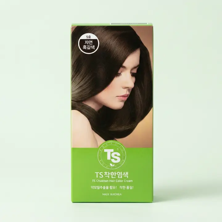 TS 더착한염색, 5호 자연흑갈색, 120g, 3개