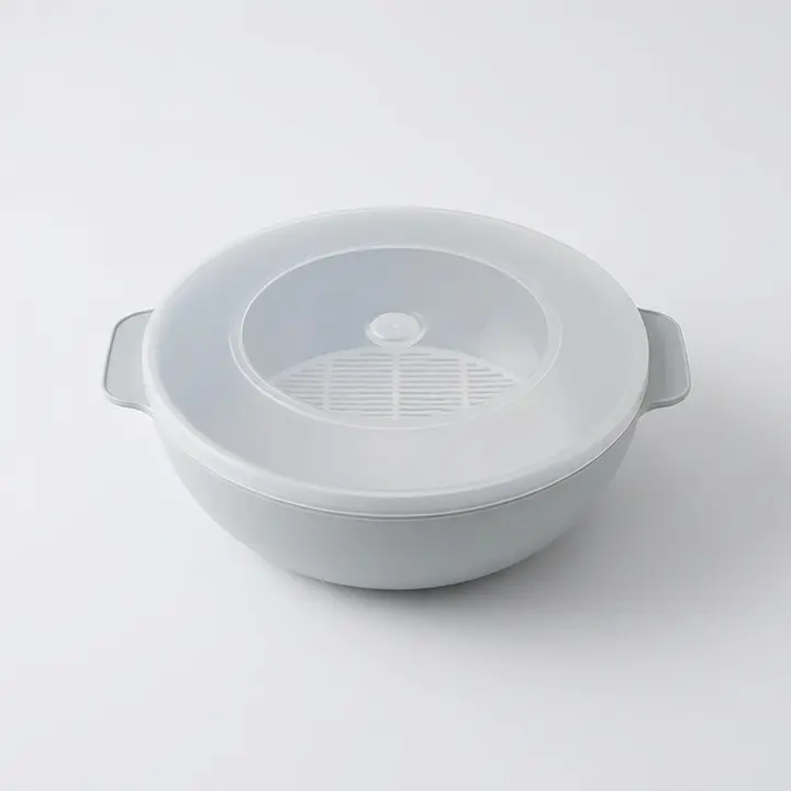 가쯔 쿡스 전자레인지 찜기, 라이트그레이, 1L, 2개