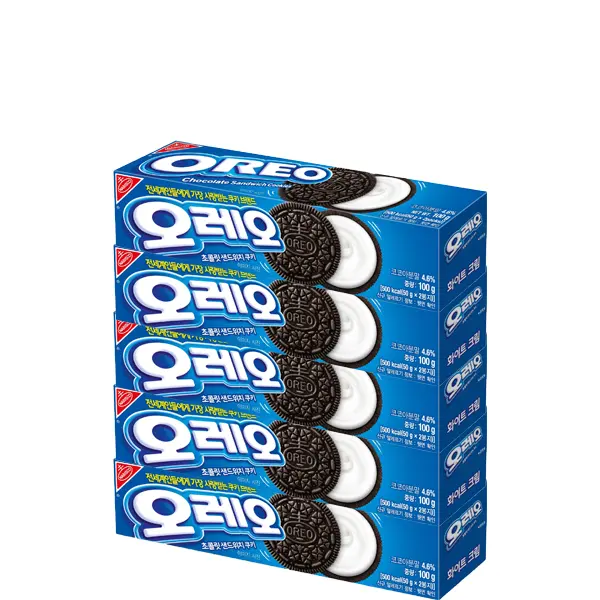 오레오 화이트 크림, 100g, 5개