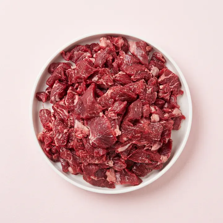 구팔 투쁠 한우 국거리, 1kg, 1개