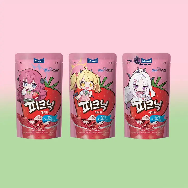 매일유업 피크닉에이드, 딸기, 230ml, 20개