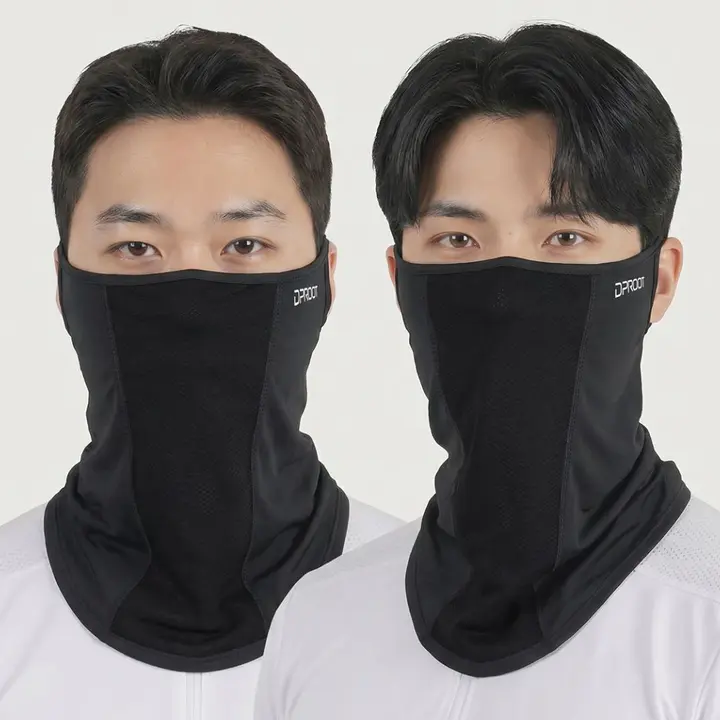 딥루트 자외선 차단 마스크, 블랙, 2개