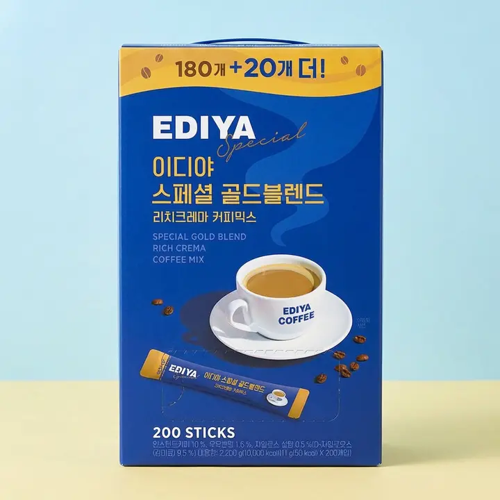 이디야커피 스페셜 골드블렌드 리치크레마 커피믹스, 11g, 200개입, 1개