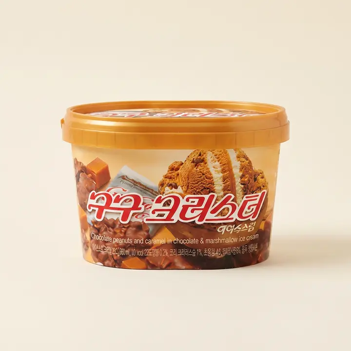 롯데제과 구구 크러스터 홈, 660ml, 3개