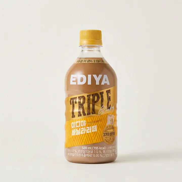 이디야 바닐라라떼, 500ml, 12개