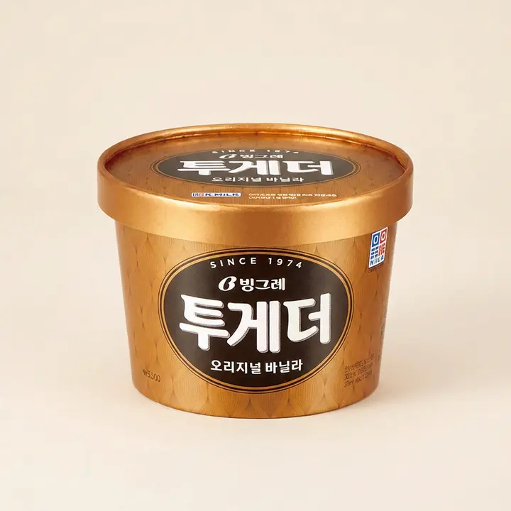 빙그레 투게더 바닐라 오리지널, 900ml, 3개
