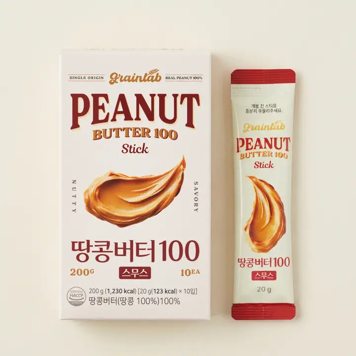 그레인랩 땅콩버터100 스무스, 20g, 10포, 3박스