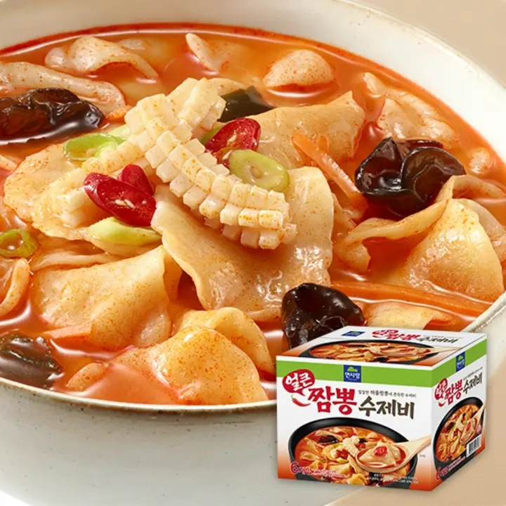 면사랑 얼큰짬뽕수제비, 197g, 6개