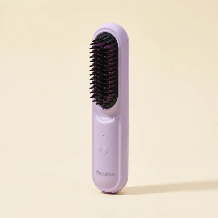 로로보아 스타일톡 무선 헤어브러쉬, 미스틱퍼플, 1개