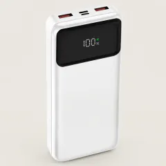 에이팔란스 대용량 보조배터리, 20000mAh, 화이트, 1개