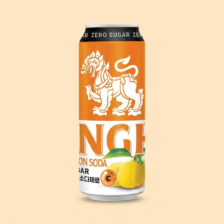 싱하 유자소다 제로 탄산음료, 330ml, 24개