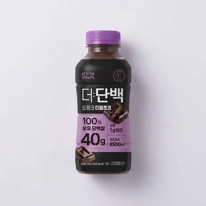 빙그레 더단백 드링크 더블초코, 더블초코, 350ml, 20개입, 1개