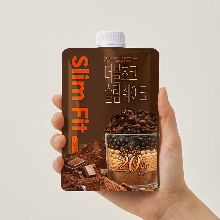 익스트림 슬림쉐이크 더블초코, 45g, 7포, 1세트